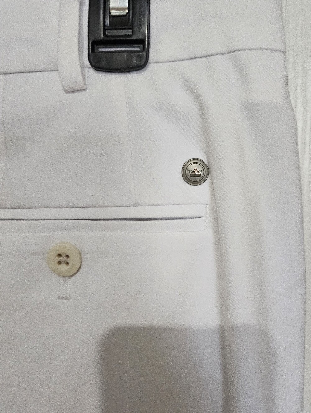 Peter Millar Crown Crafted White Golf Shorts Men's Size 35 Performance Stretch - Picture 8 of 10